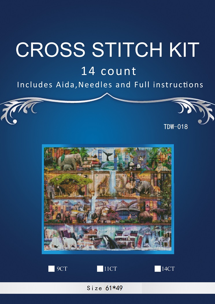 Embroidery Lovers - 14/16/18/27/28 indah indah Kit kruistik dihitung