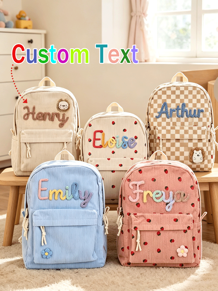 Embroidery Name - [Custom] Tas Ransel Kembali ke Sekolah