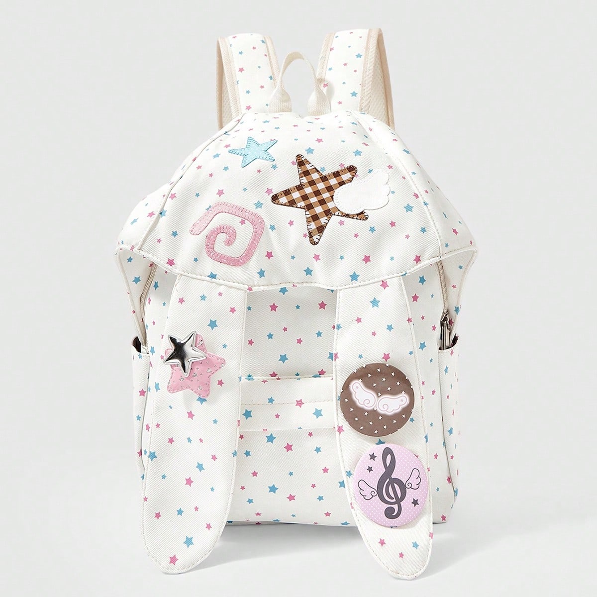 Embroidery Simple - Ransel bergaya preppy sederhana dengan motif