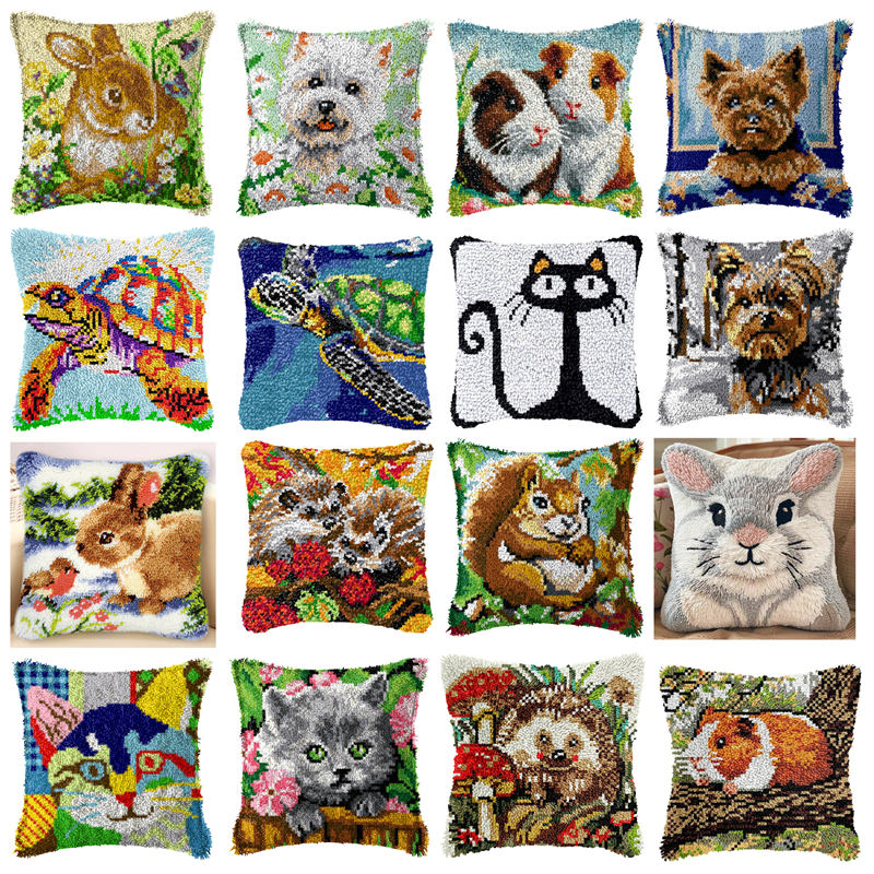 Embroidery Rabbit - DIY Kit Karpet Kait Kait Kucing