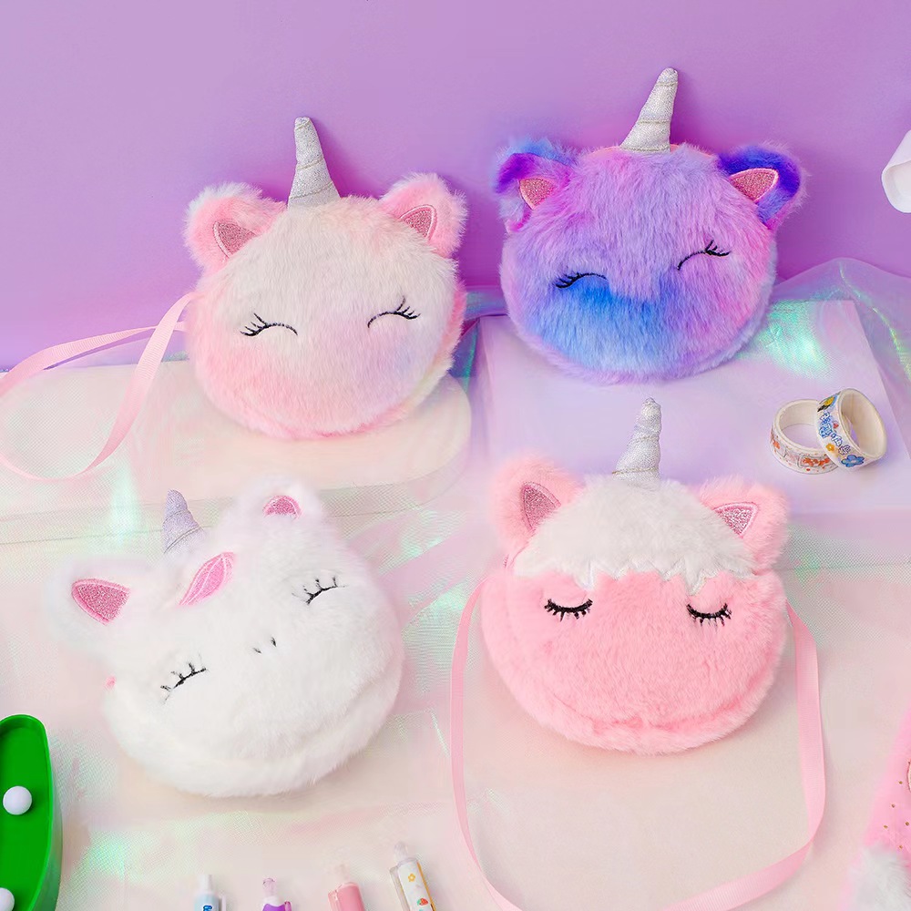 Embroidery Unicorn - Tas Bahu Mewah Modis Anak-anak Dompet