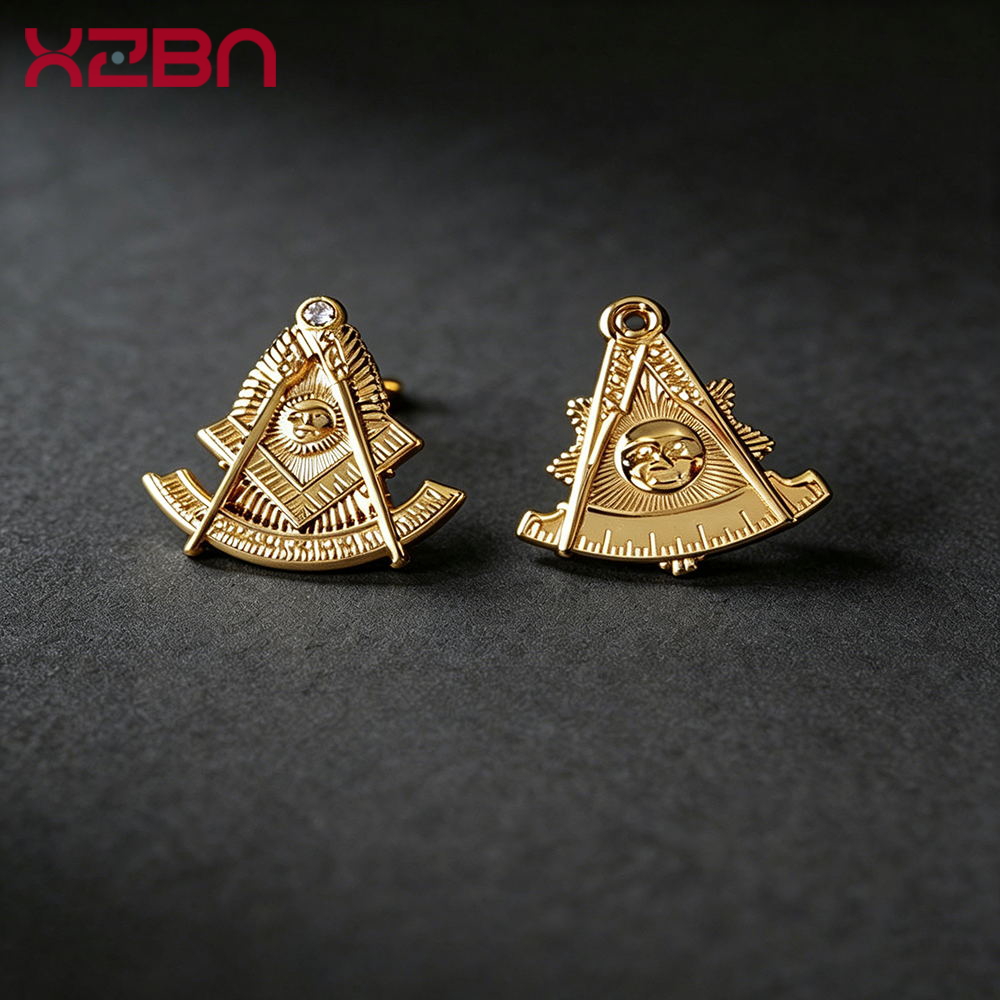 Embroidery Icon - Pin Kerah Masonik Lencana Freemason Mason