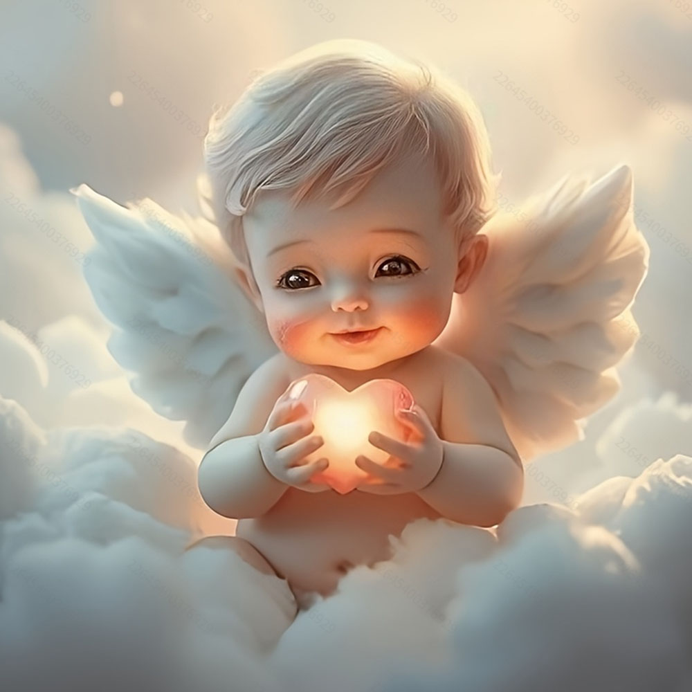 Embroidery Lovers - Set Lukisan Berlian Love Little Angel