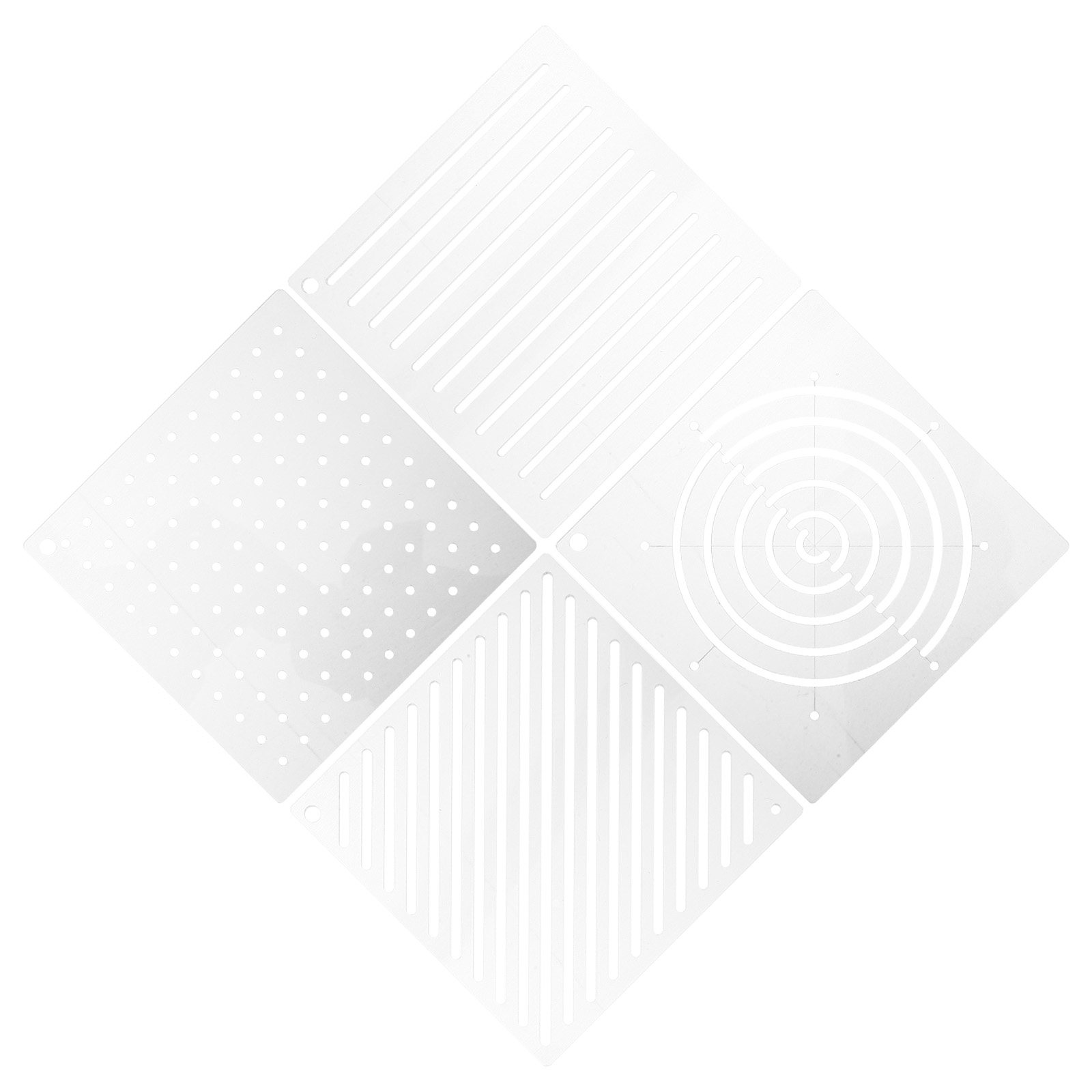 Embroidery Quilting - 4 Buah Template Quilting Akrilik Serbaguna