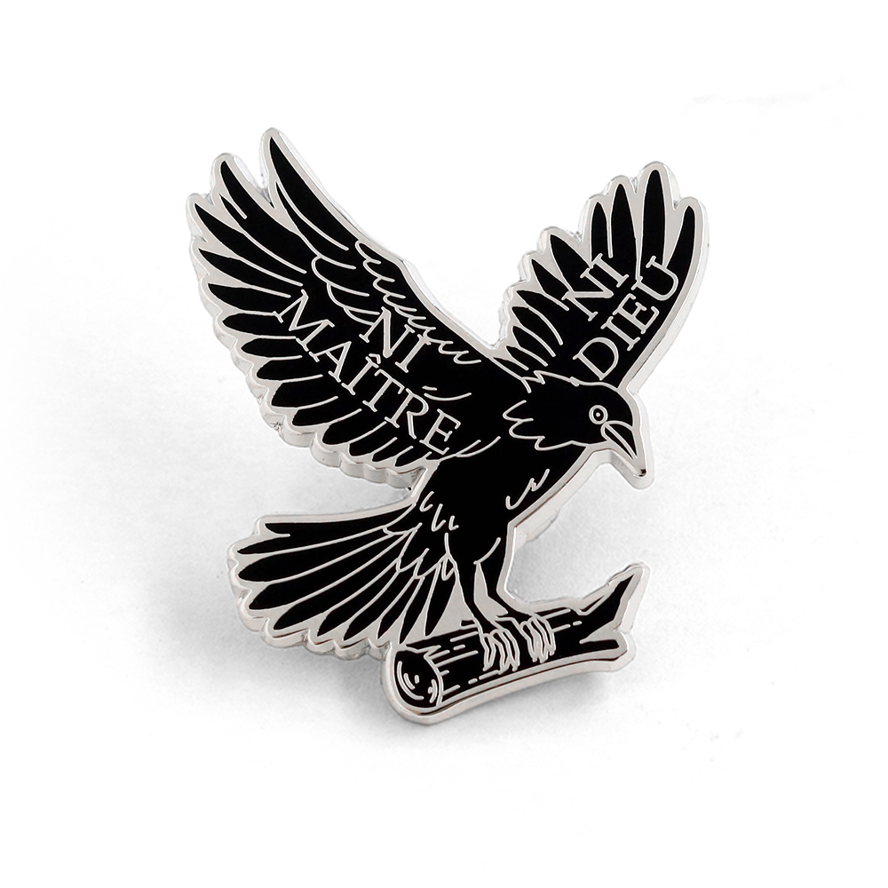 Embroidery Icon - Pin Enamel Ni Dieu Ni Maitre,