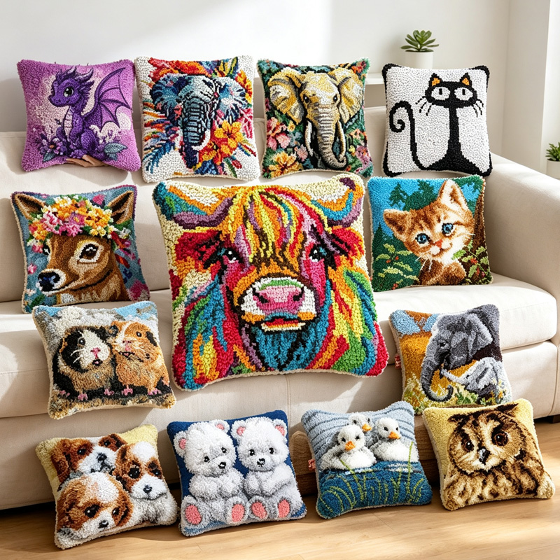 Embroidery Paper - Set Perlengkapan Jahit Sulaman Bantal Motif