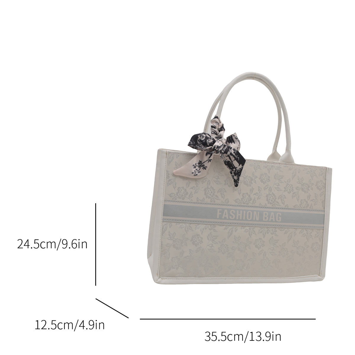 Tas Tote Wanita Mewah Elegan M - Embroidery On Leather ulasan dan harga