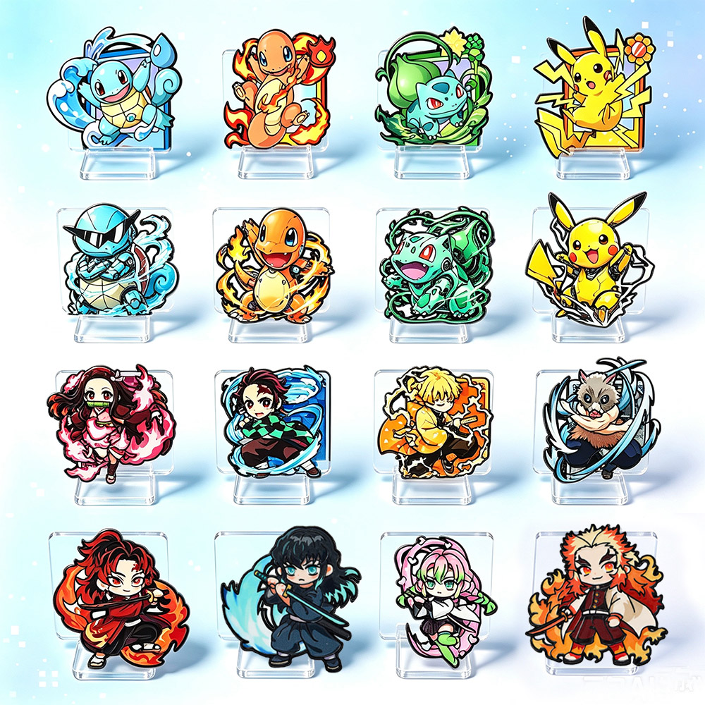 8Pcs Pin Enamel Anime Pokemon  - Embroidery Reddit ulasan dan harga
