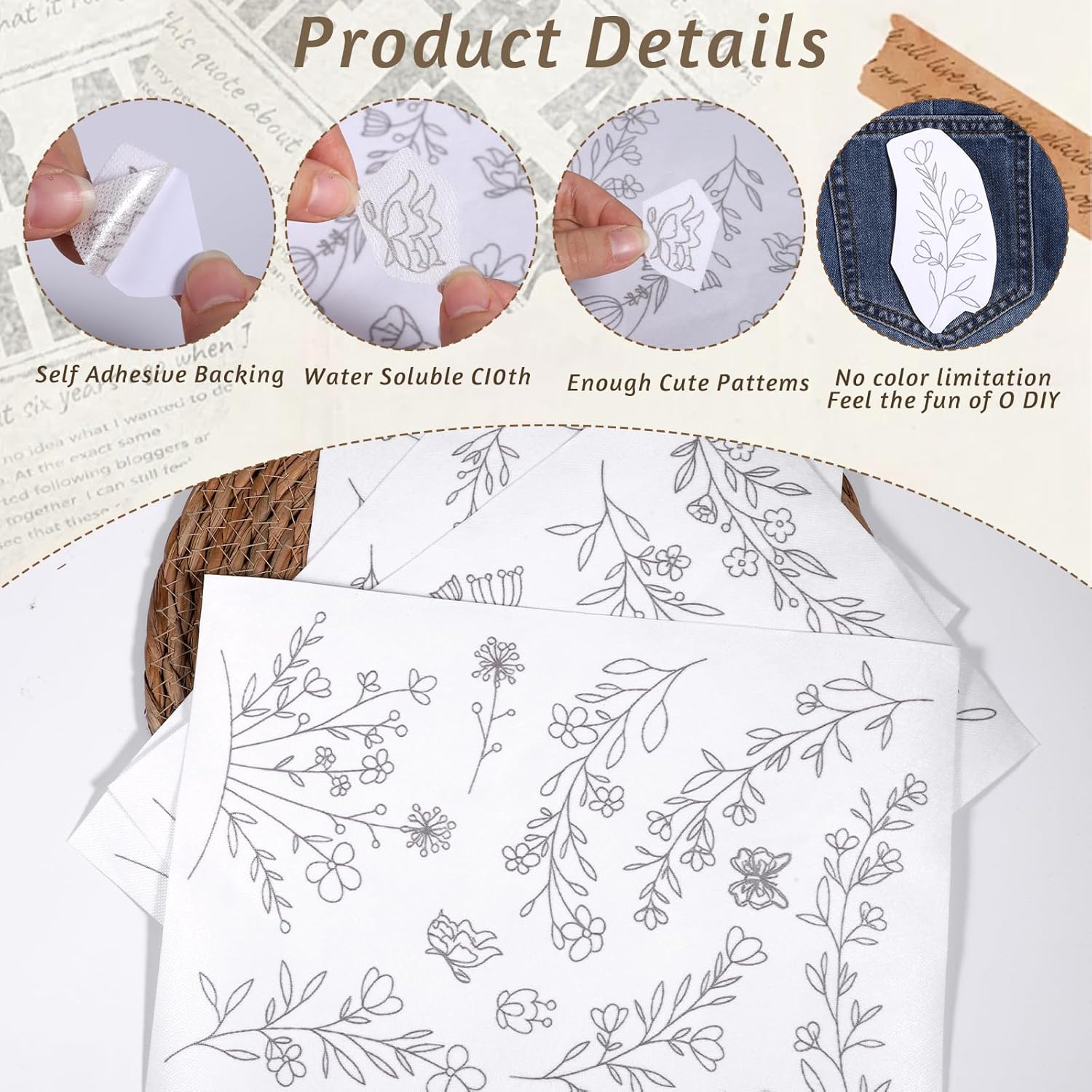 Kertas Bordir Larut Air Stick  - Embroidery Lovers ulasan dan harga
