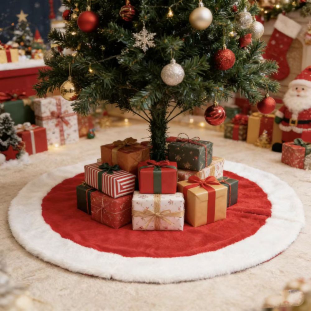 Aksesoris Natal, Alas Pohon Na - Embroidery Xmas Designs ulasan dan harga