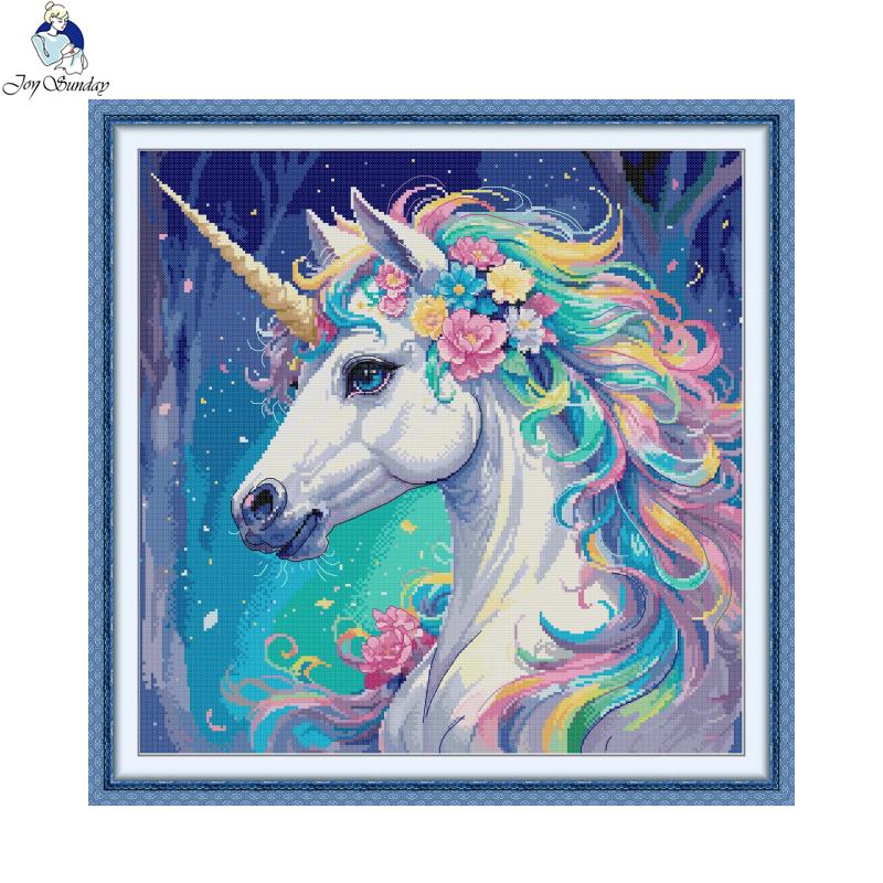 Joy minggu pola hewan Set jahi - Embroidery Unicorn ulasan dan harga
