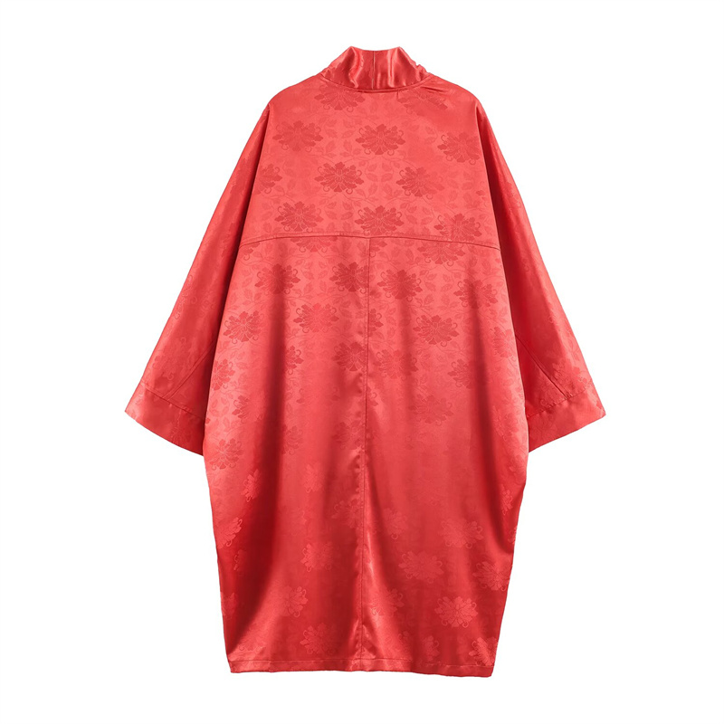 Kimono Satin Jacquard Bunga Me - Embroidery Origin ulasan dan harga