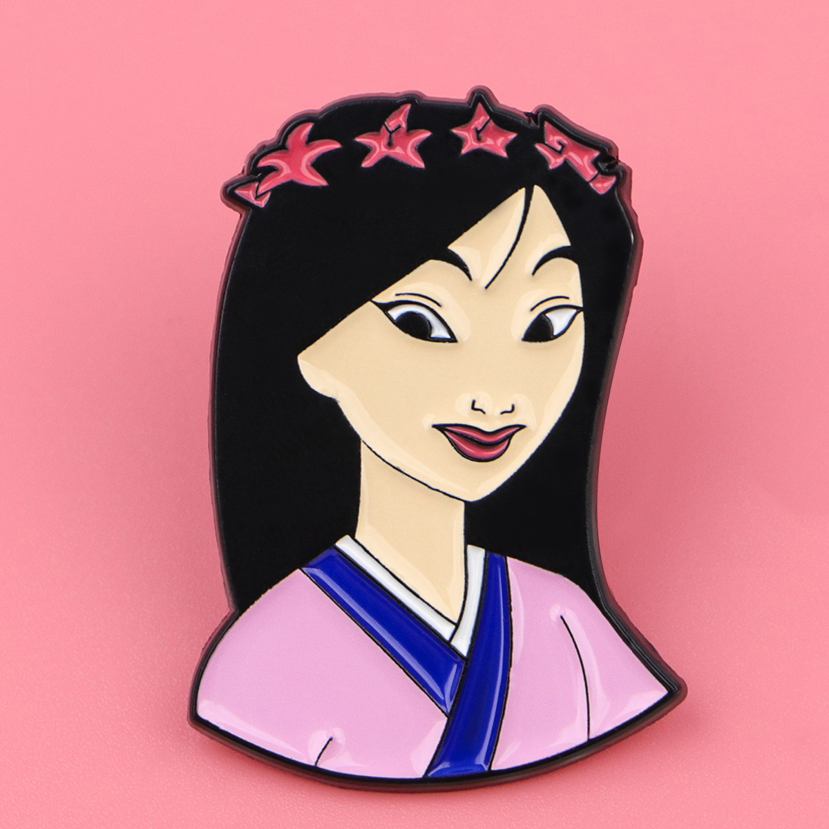 Bros Pin Enamel Alloy Motif Na - Embroidery Icon ulasan dan harga
