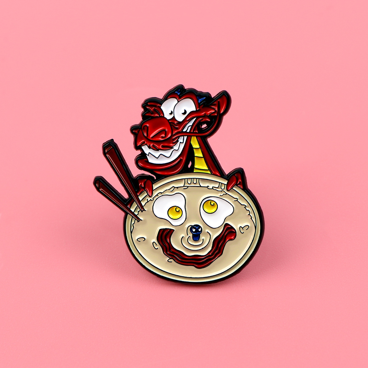 Bros Pin Enamel Alloy Motif Na - Embroidery Icon ulasan dan harga
