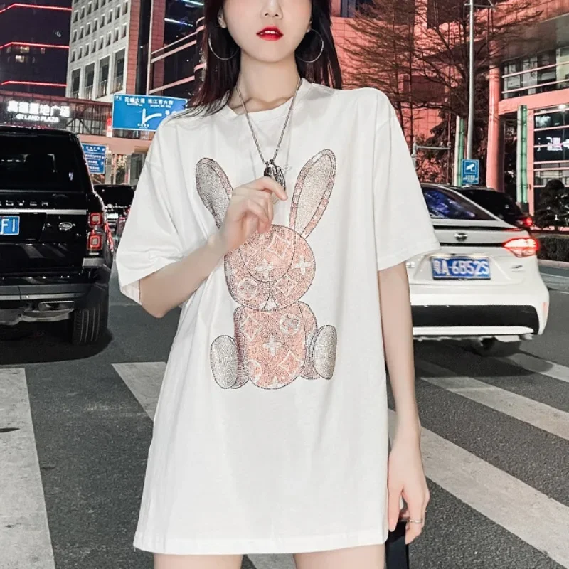Kaos Kasual Musim Panas Wanita - Embroidery Origin ulasan dan harga