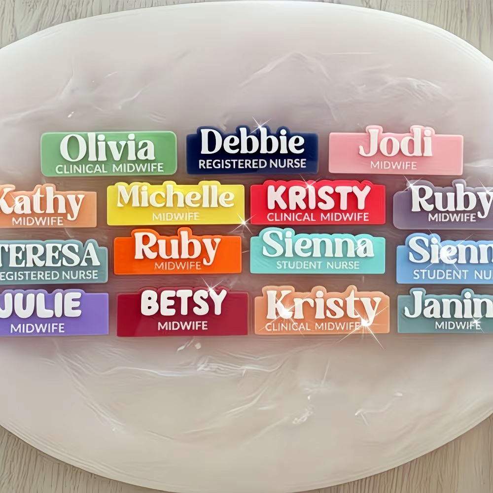 Bros Pin Nama Kustom Pilihan W - Embroidery Name ulasan dan harga