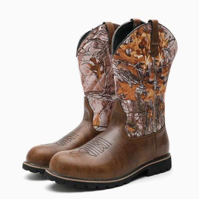 Sepatu Bot Pria Ukuran Besar 4 - Embroidery On Leather ulasan dan harga