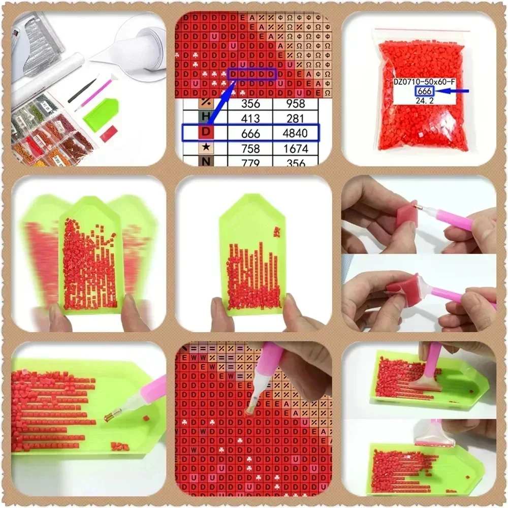 Kit Lukisan Berlian Gambar Hew - Embroidery Icon ulasan dan harga