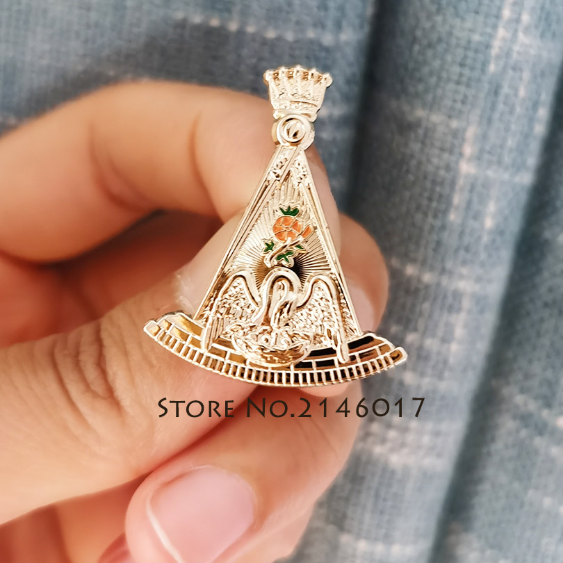 Pin Bros Masonik Angsa, Kompas - Embroidery Icon ulasan dan harga