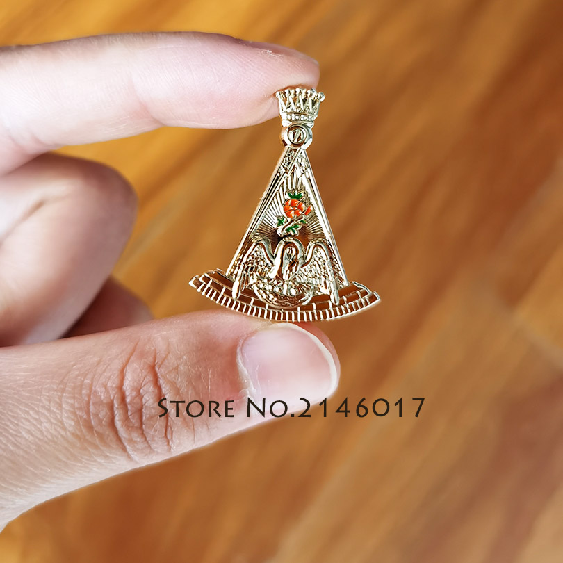 Pin Bros Masonik Angsa, Kompas - Embroidery Icon ulasan dan harga