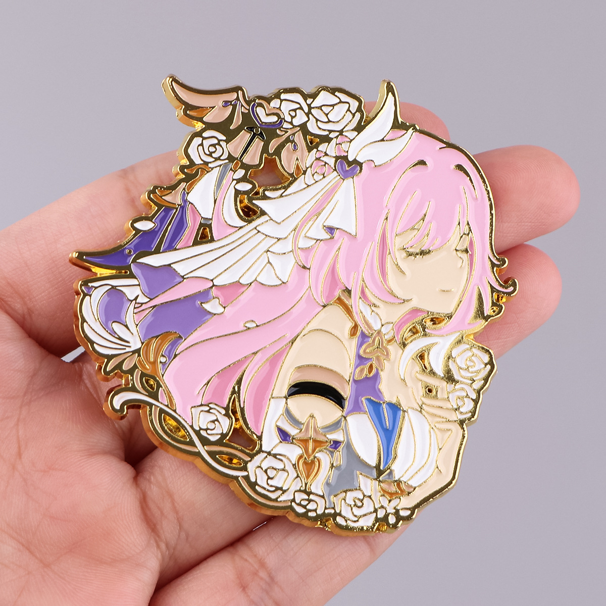 Bros Pin Kerah Terbaru Honkai  - Embroidery Icon ulasan dan harga