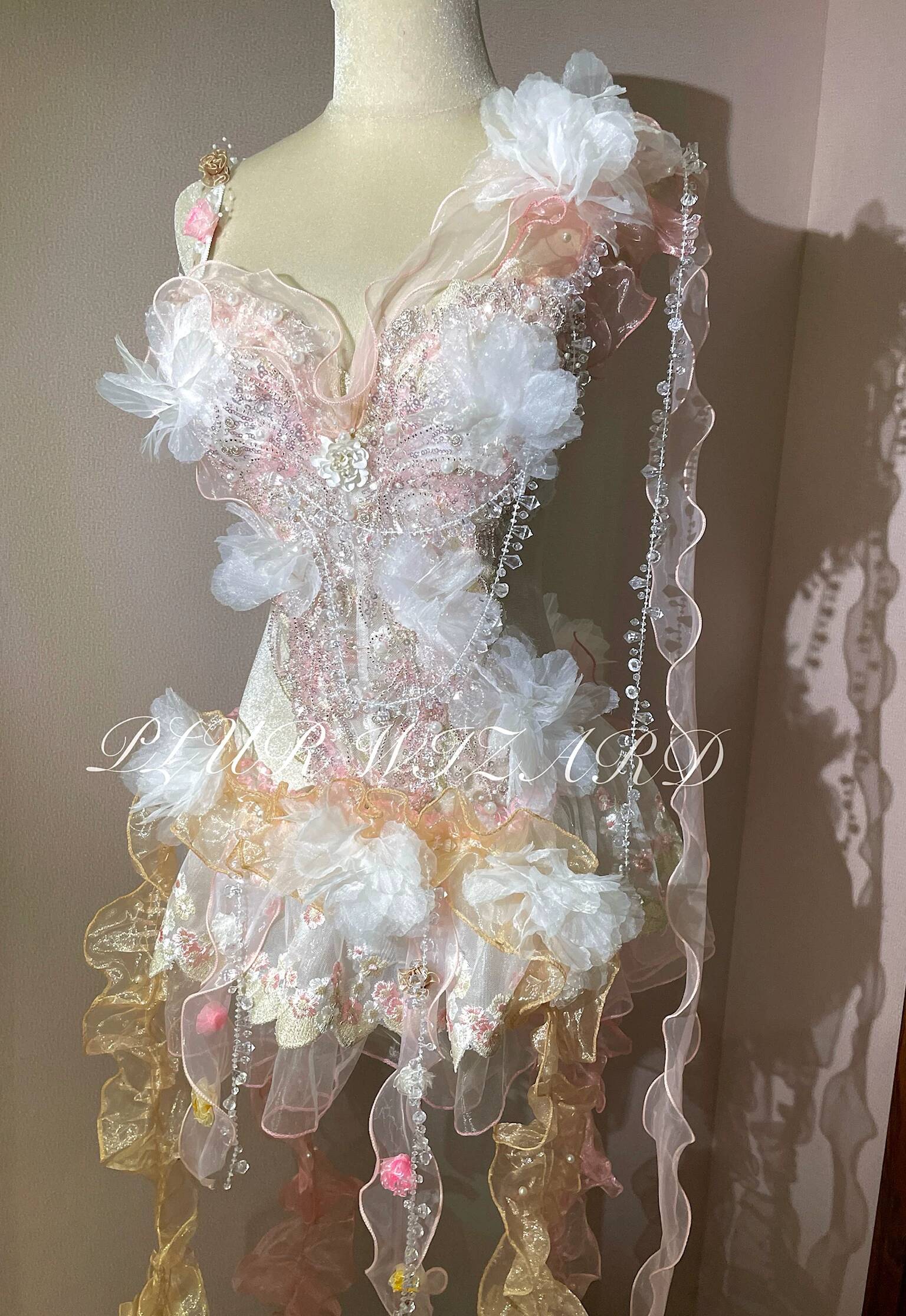 Gaun Pertunjukan Bikini Seksi  - Embroidery Dress ulasan dan harga