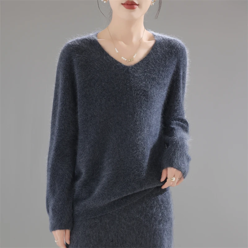 Sweater Wanita 100% Wol Merino - Embroidery Origin ulasan dan harga