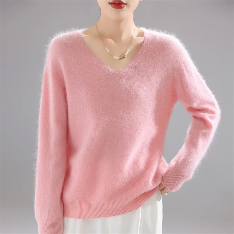 Sweater Wanita 100% Wol Merino - Embroidery Origin ulasan dan harga