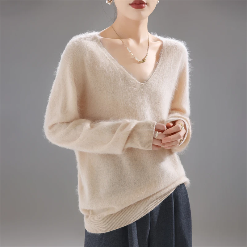 Sweater Wanita 100% Wol Merino - Embroidery Origin ulasan dan harga