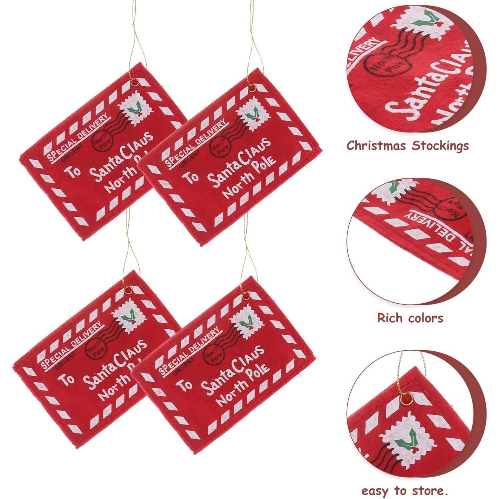 12Pcs Amplop Kain Felt Santa C - Embroidery Xmas ulasan dan harga