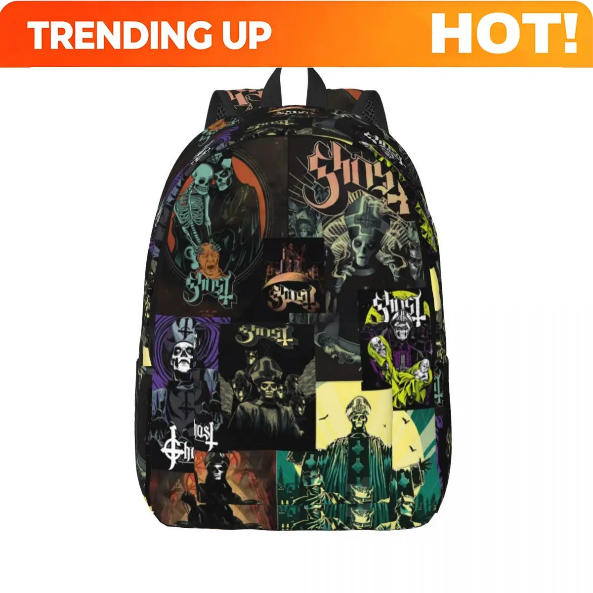 Tas Ransel Kustom Ghost Band,  - Embroidery Xmas Designs ulasan dan harga
