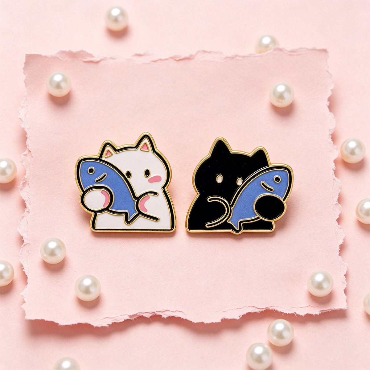 Pin enamel bergambar anjing Da - Embroidery Illustration ulasan dan harga