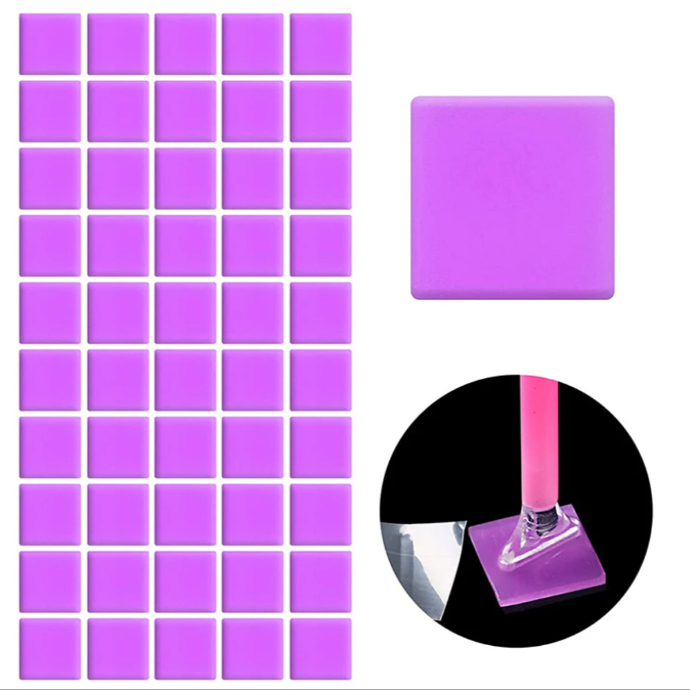 Lem Lilin Ungu 2x2CM untuk Luk - Embroidery Paper ulasan dan harga