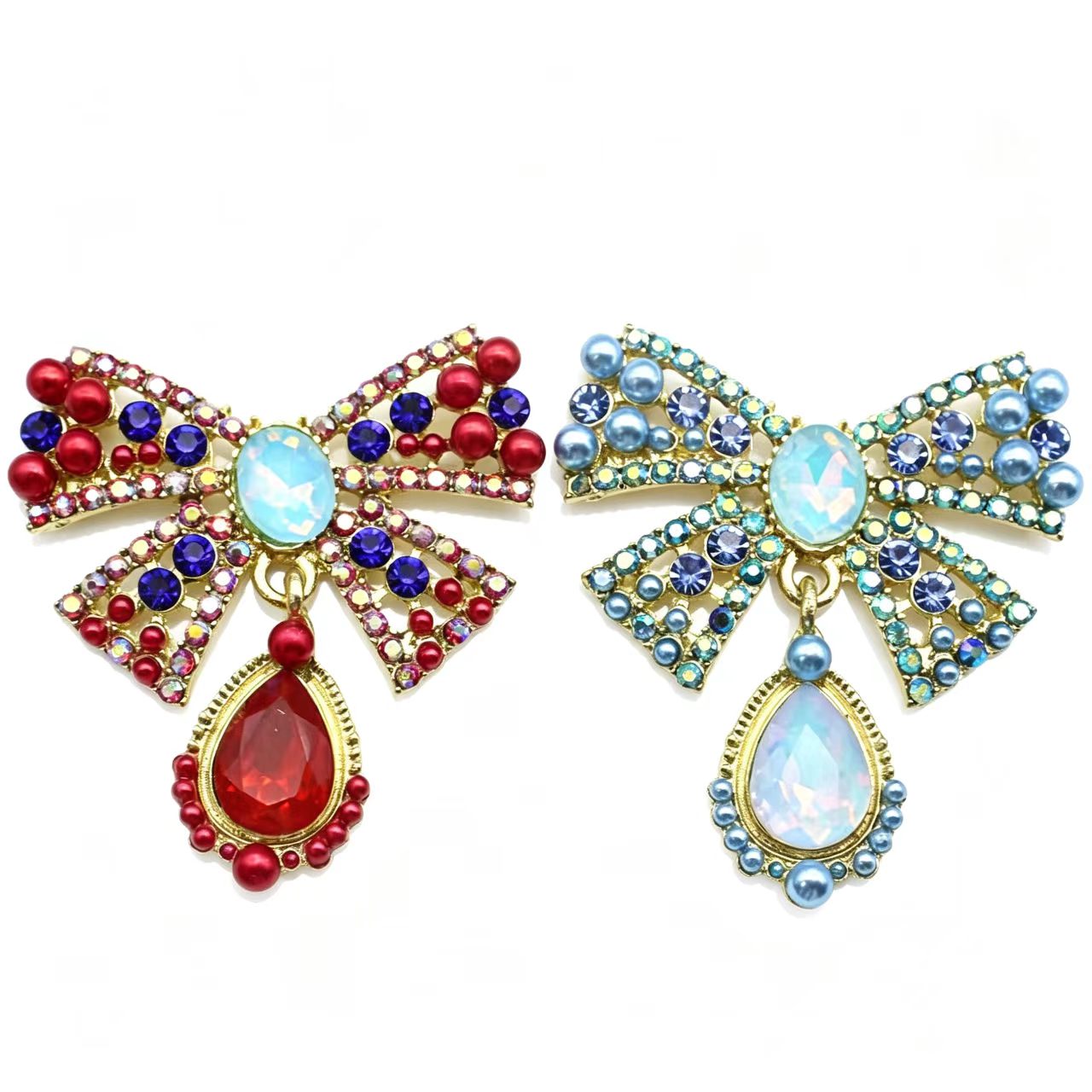 Bros Kristal Berbentuk Pita Em - Embroidery Simple ulasan dan harga