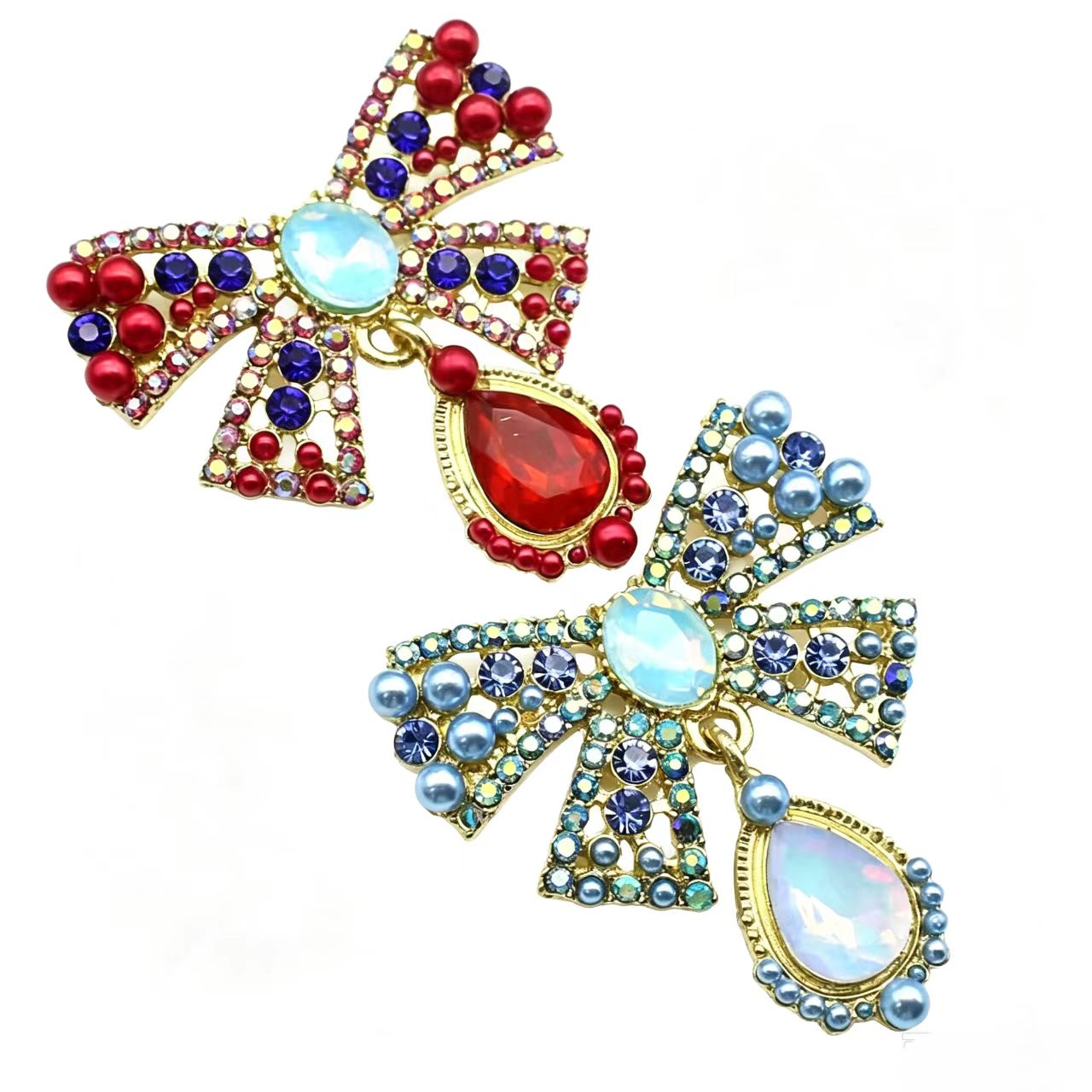 Bros Kristal Berbentuk Pita Em - Embroidery Simple ulasan dan harga