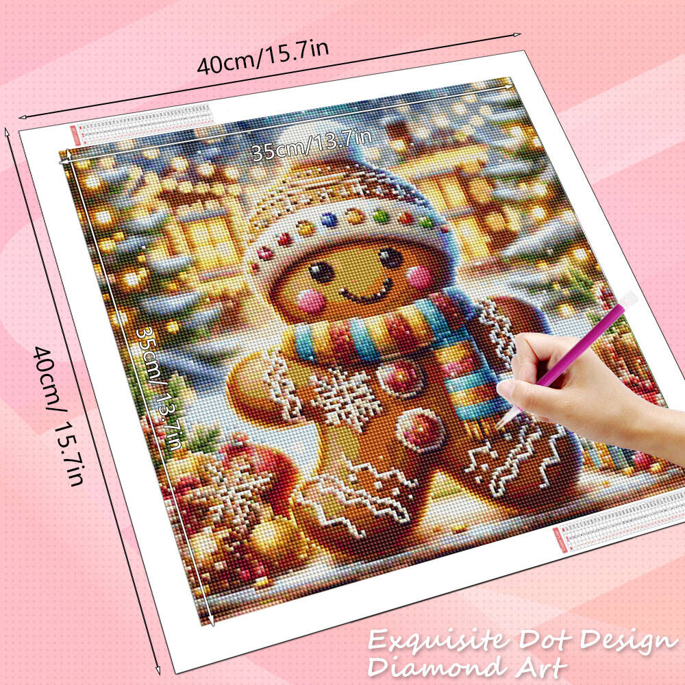 HUACAN Diamond Painting Full K - Embroidery Xmas ulasan dan harga