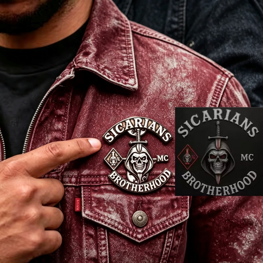 Bros Pin Logo MC Custom Teruki - Embroidery Illustration ulasan dan harga