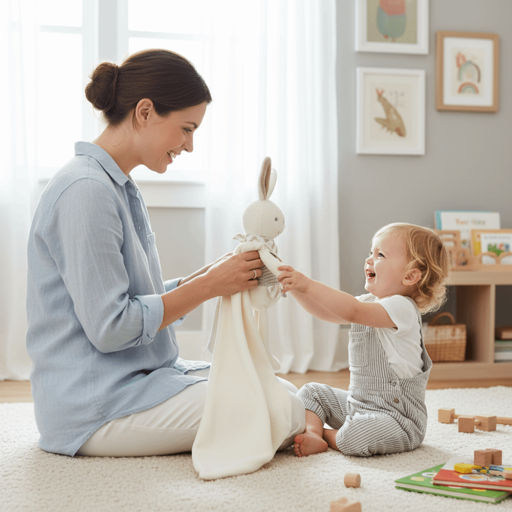 Selimut Bayi Bentuk Persegi Ke - Embroidery Rabbit ulasan dan harga
