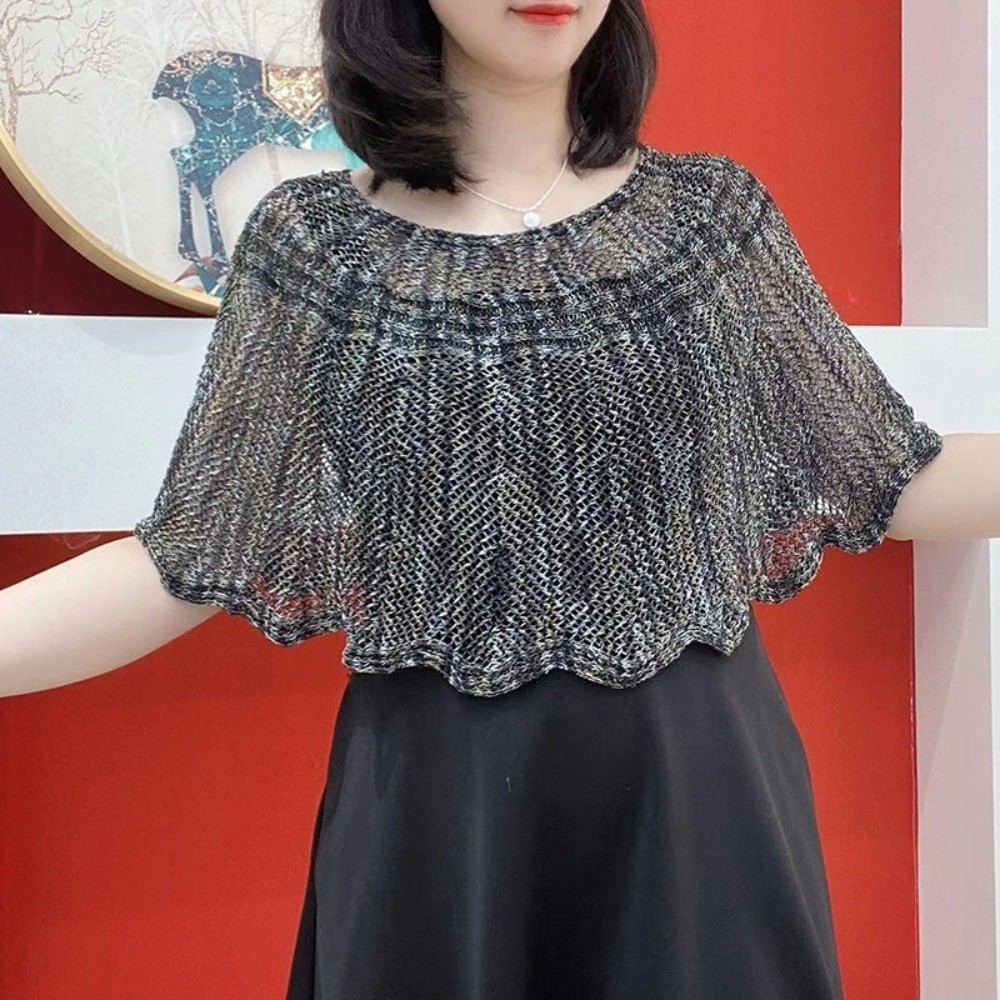 Selendang Rajut Gaya Pullover  - Embroidery Simple ulasan dan harga