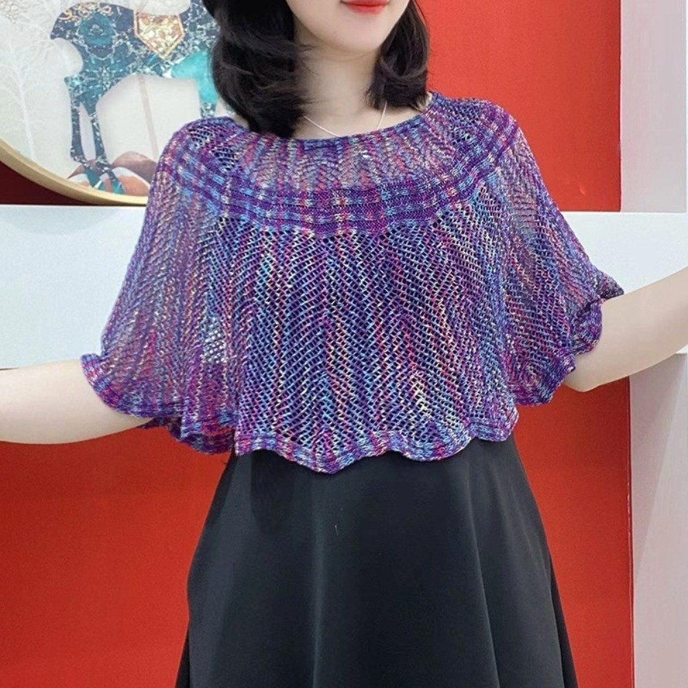 Selendang Rajut Gaya Pullover  - Embroidery Simple ulasan dan harga