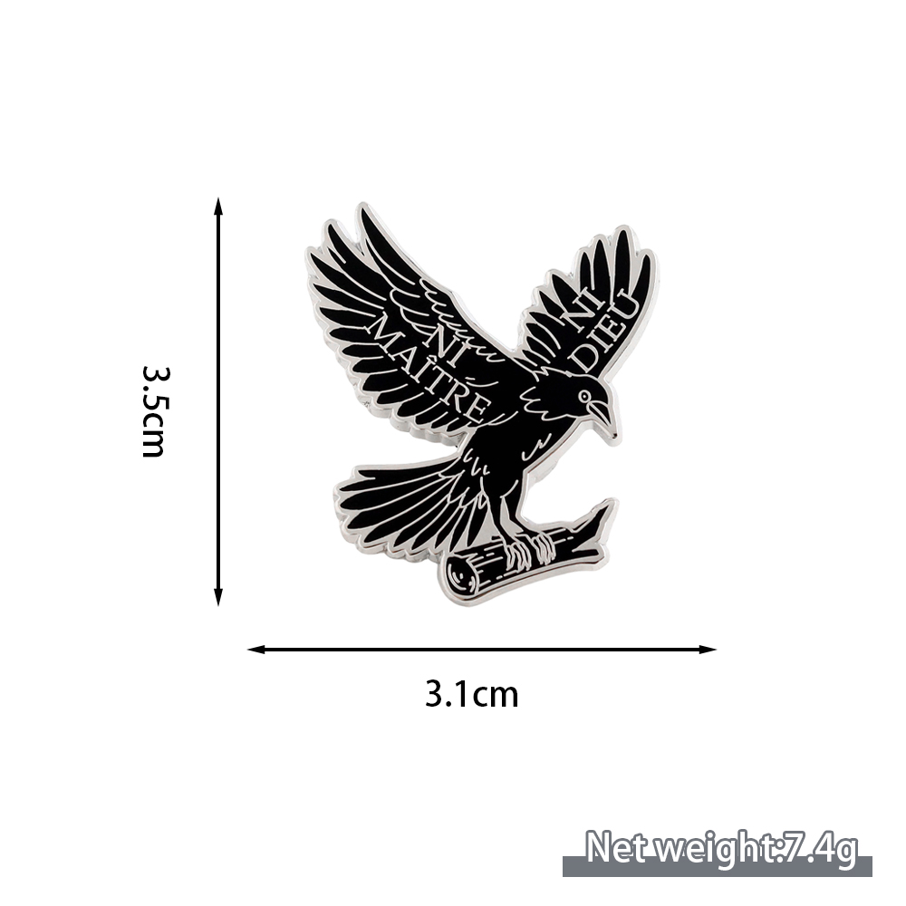 Pin Enamel Ni Dieu Ni Maitre,  - Embroidery Icon ulasan dan harga