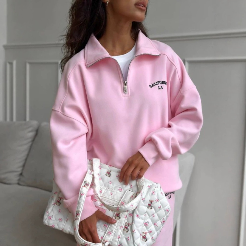 Setelan Hoodie Bordir Huruf Ga - Embroidery Origin ulasan dan harga