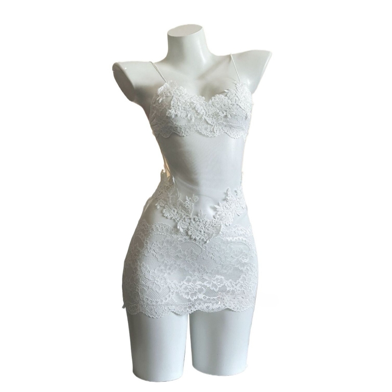 Gaun Tanpa Tali Bordir Renda S - Embroidery Dress ulasan dan harga