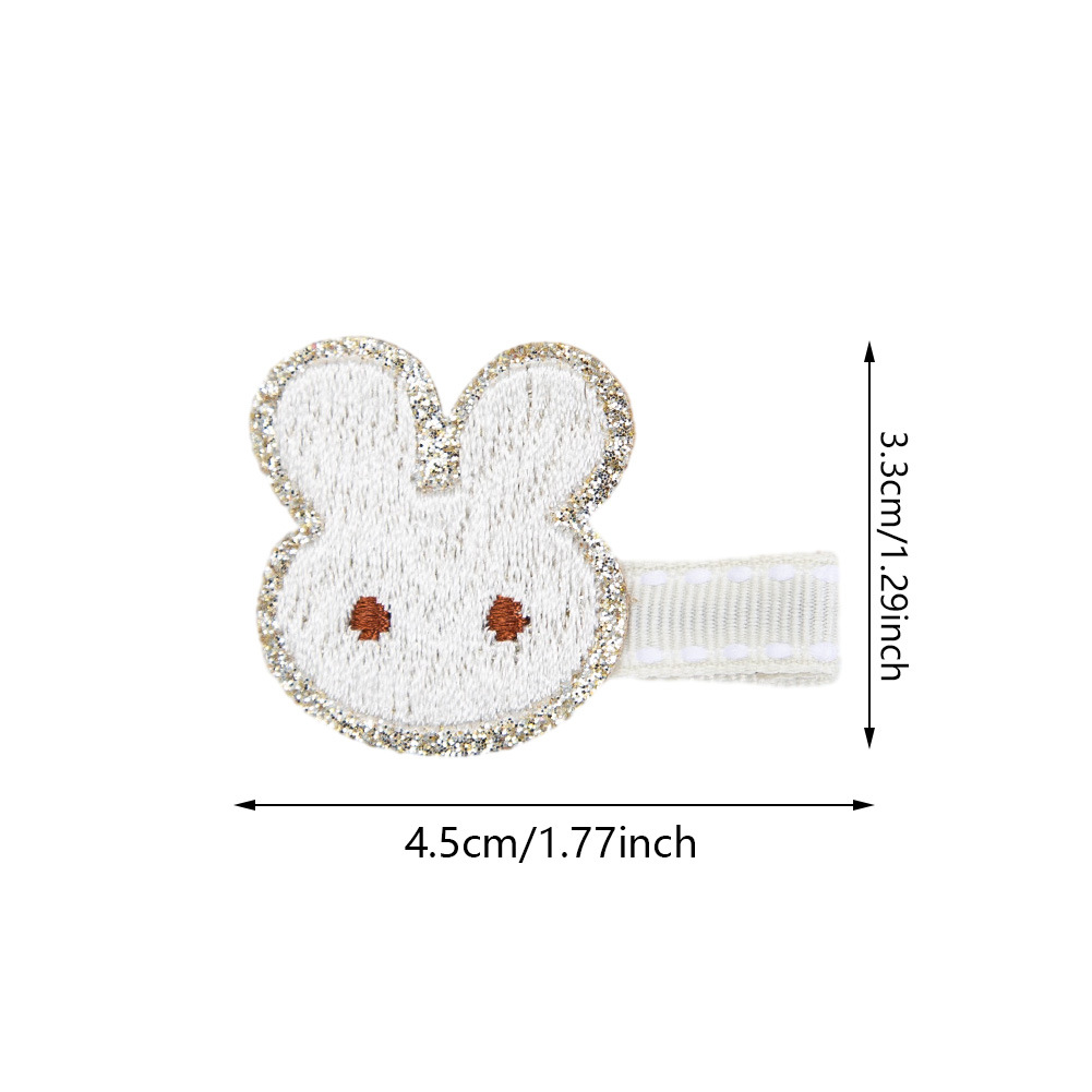 50 Buah/Lot Jepit Rambut Busur - Embroidery Rabbit ulasan dan harga