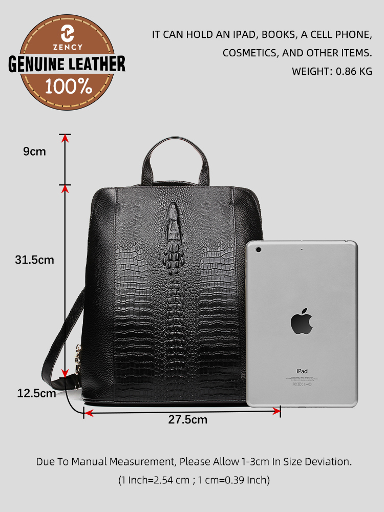 Tas Ransel Kulit Buaya Wanita  - Embroidery On Leather ulasan dan harga