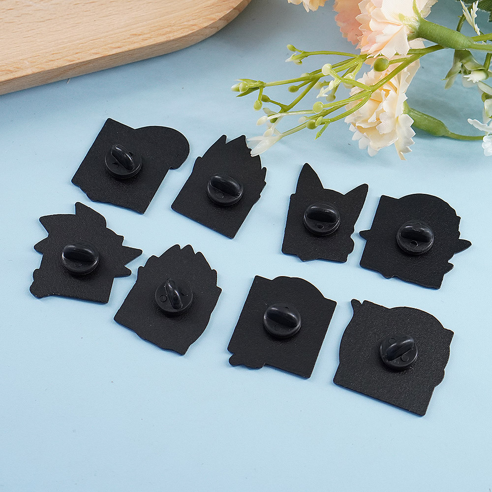 8Pcs Pin Enamel Karakter Chibi - Embroidery Reddit ulasan dan harga